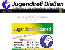 Tablet Screenshot of jugendtreff.diessen.de